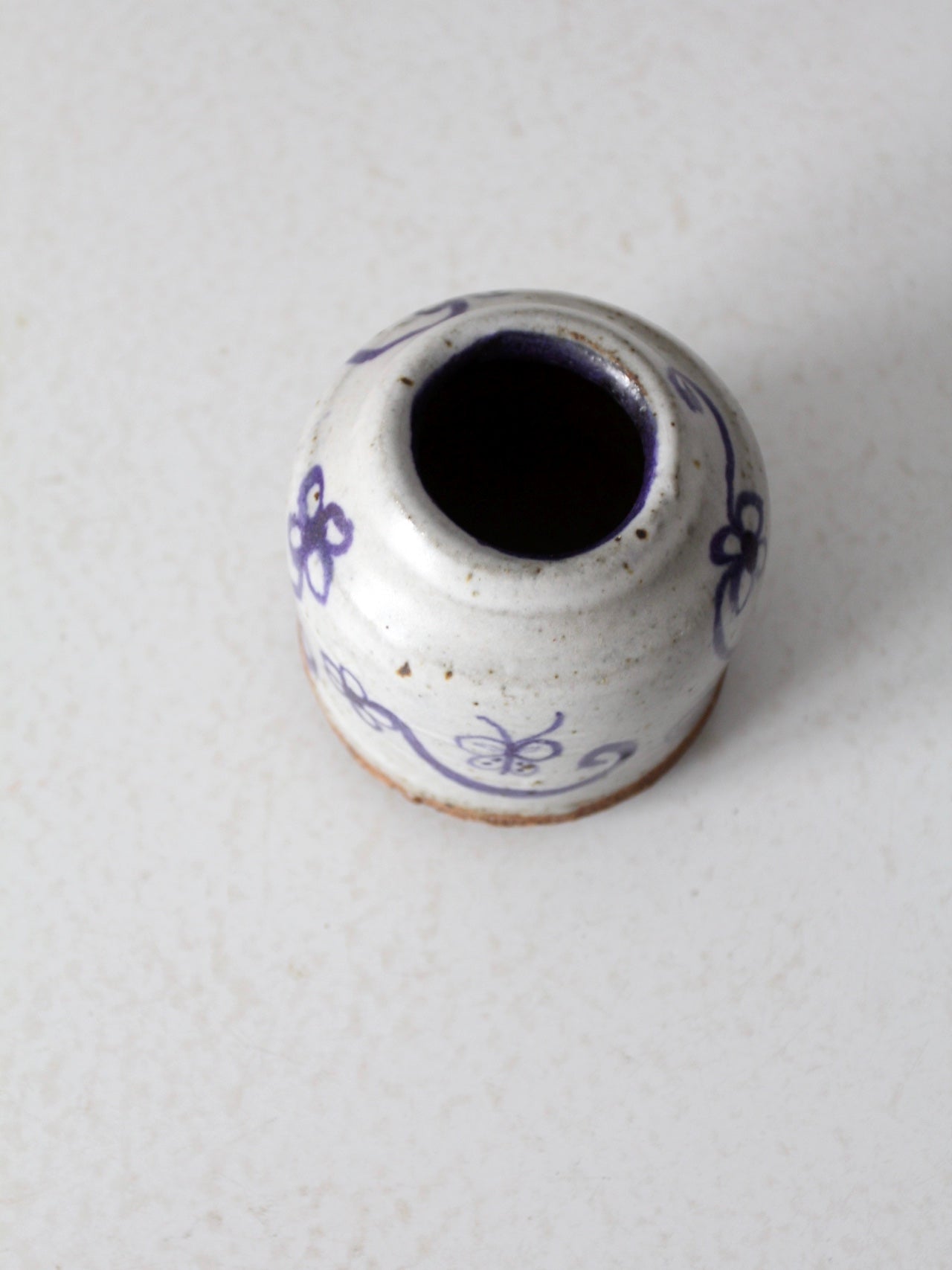 vintage Asian floral vase