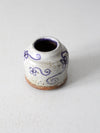 vintage Asian floral vase