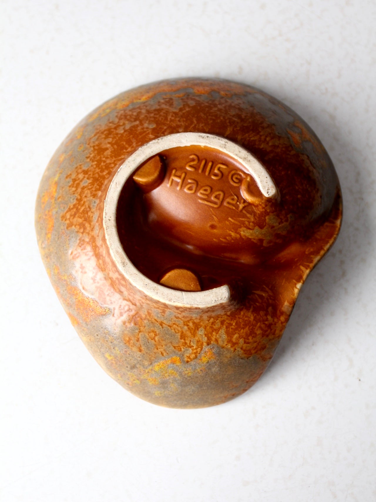 mid-century Haeger pottery ashtray