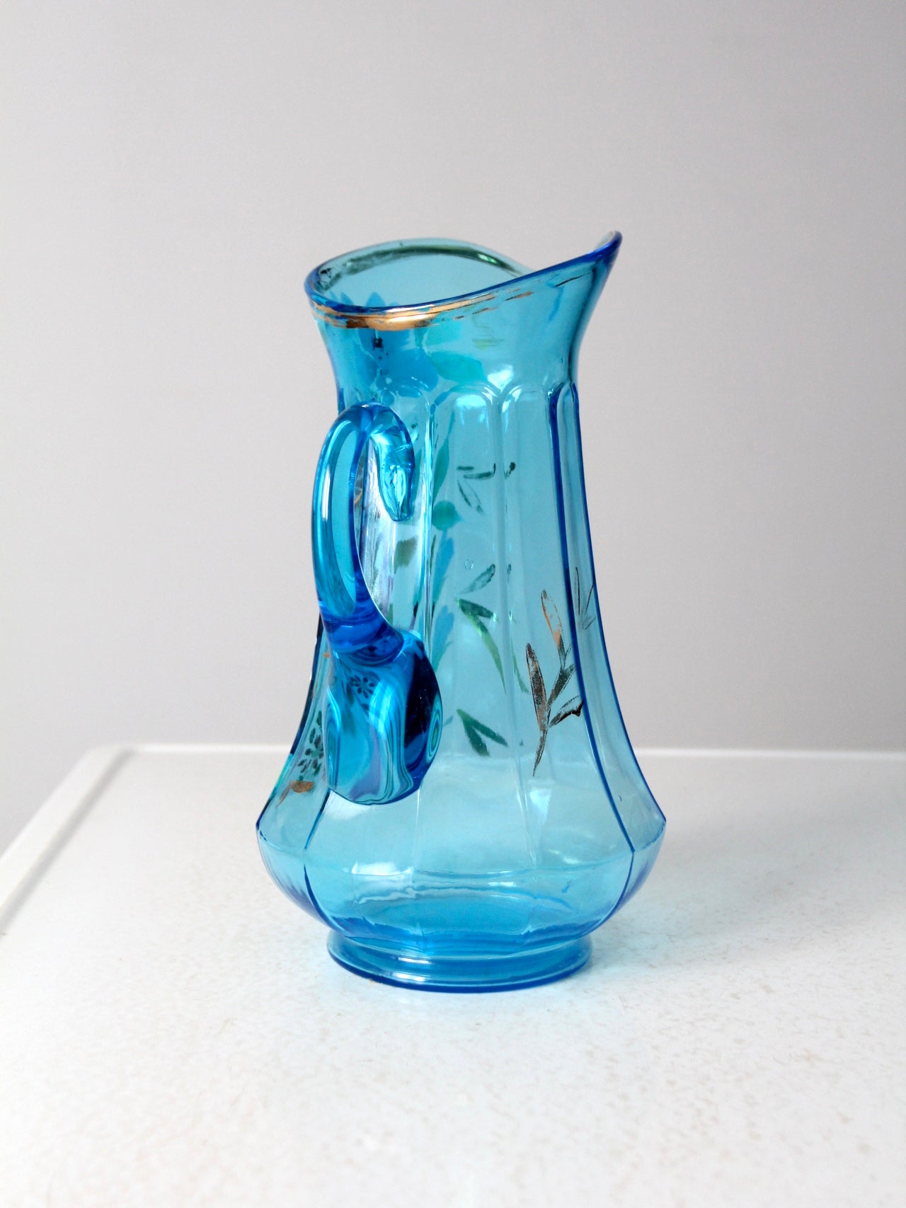 Hand-Blown Glass Pitcher Set