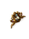 vintage rhinestone cherubs pin