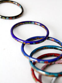 vintage cloisonne bangle collection