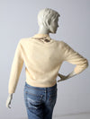 vintage 50s beaded cardigan