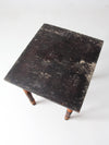 antique primitive end table with drawer