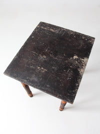 antique primitive end table with drawer