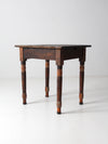 antique primitive end table with drawer