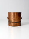 antique copper sieve pot