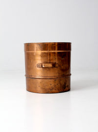 antique copper sieve pot