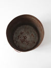 antique copper sieve pot