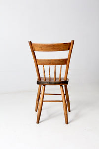 antique primitive chair with painted back