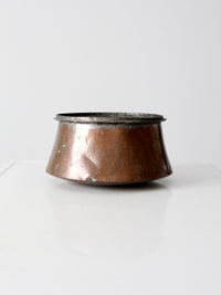 antique copper cauldron