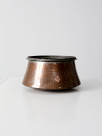 antique copper cauldron
