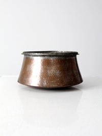 antique copper cauldron