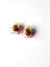 vintage English porcelain earrings