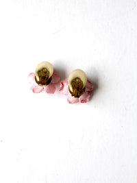 vintage English porcelain earrings