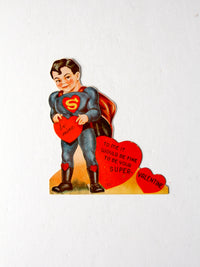 vintage Superman Valentine's card