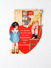 vintage Valentine's Day embossed card circa 1920s