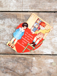 vintage Valentine's Day embossed card circa 1920s