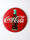 vintage Coca-Cola button sign