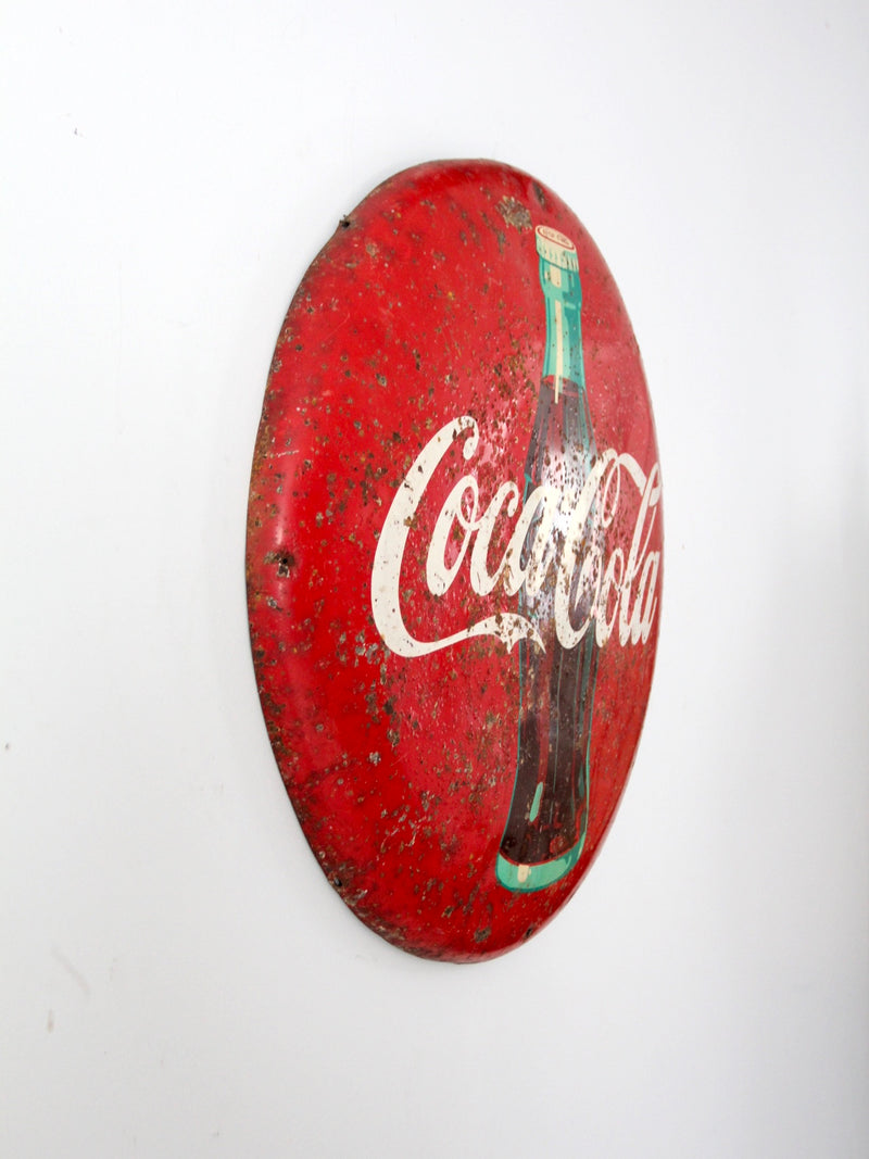 vintage Coca-Cola button sign