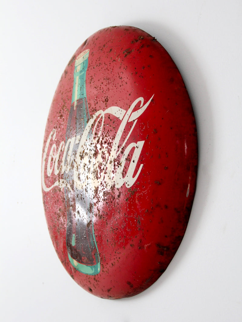 vintage Coca-Cola button sign