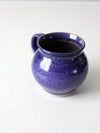 vintage blue studio pottery mug