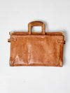vintage C&C leather attache case