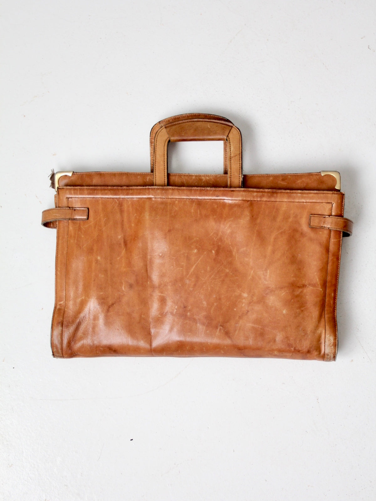 vintage C&C leather attache case