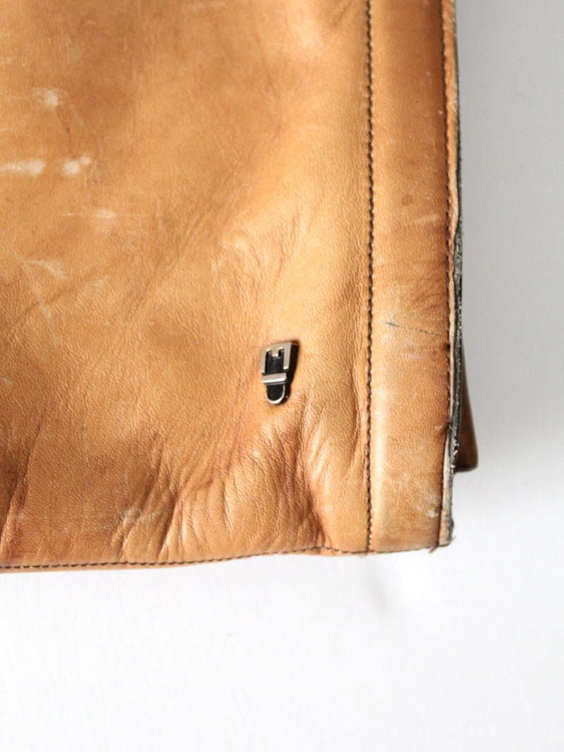 vintage C&C leather attache case