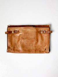 vintage C&C leather attache case