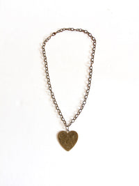 vintage heart pendant necklace