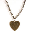 vintage heart pendant necklace