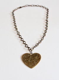 vintage heart pendant necklace