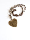 vintage heart pendant necklace