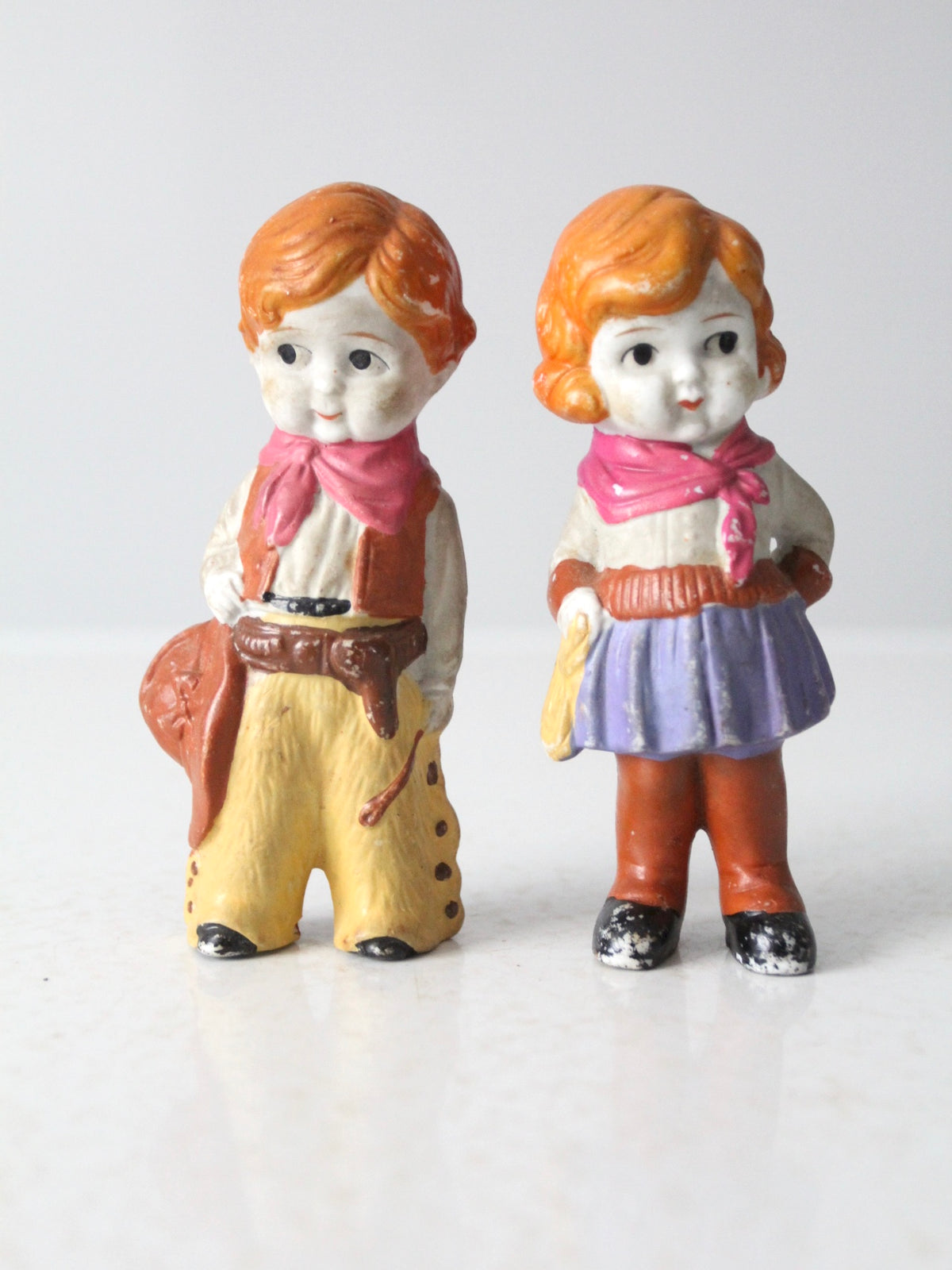 vintage cowboy & cowgirl figurines