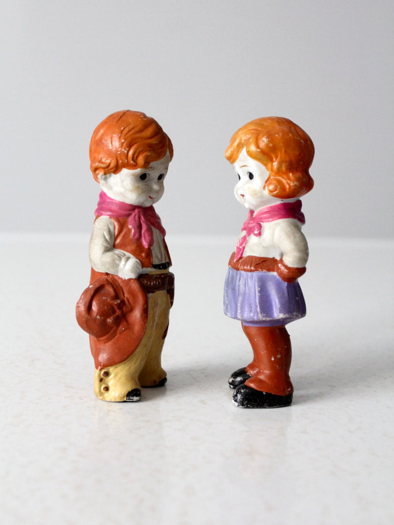 vintage cowboy & cowgirl figurines