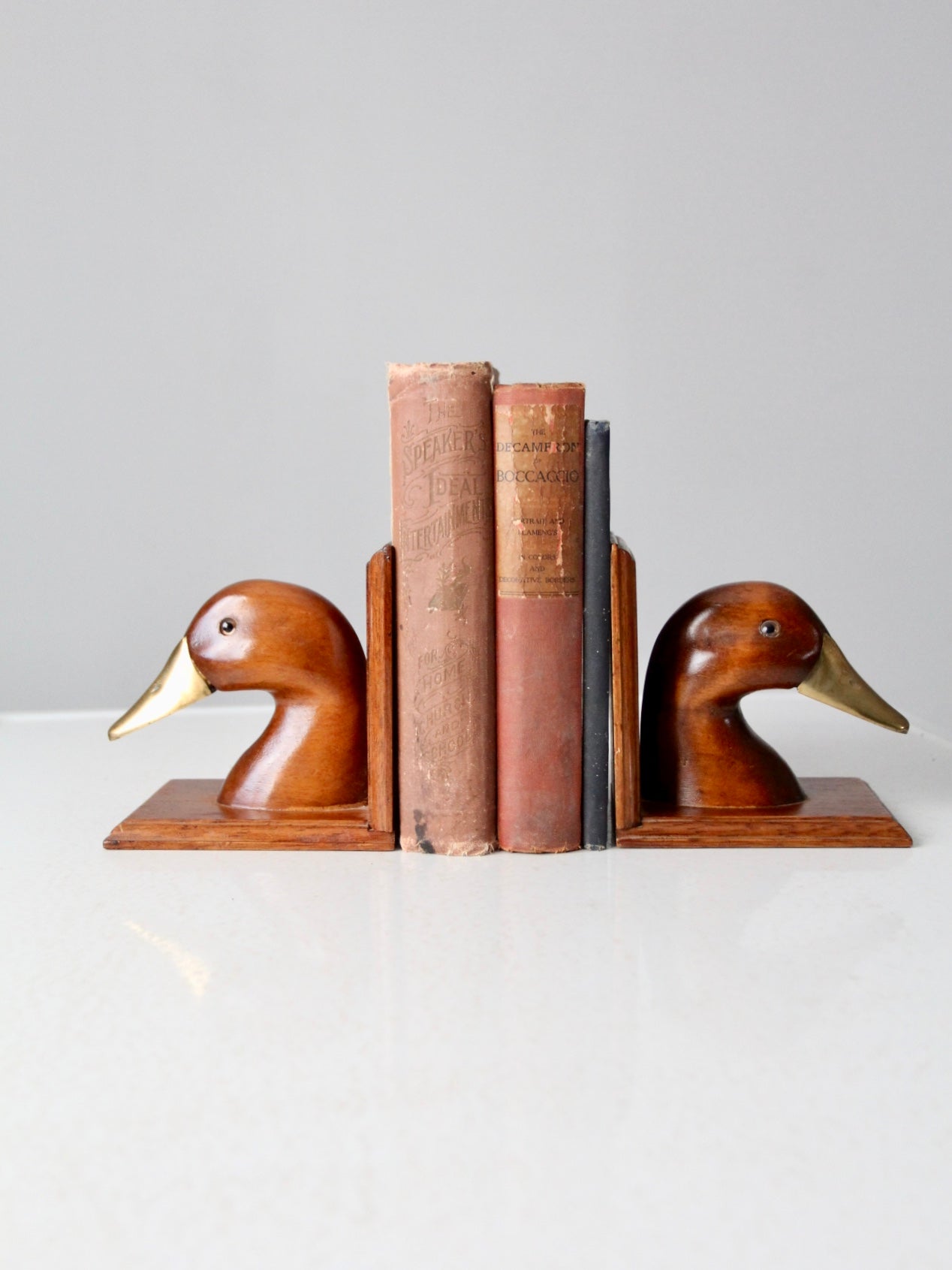 vintage duck bookends