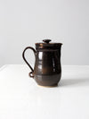 vintage 70s studio pottery pitcher