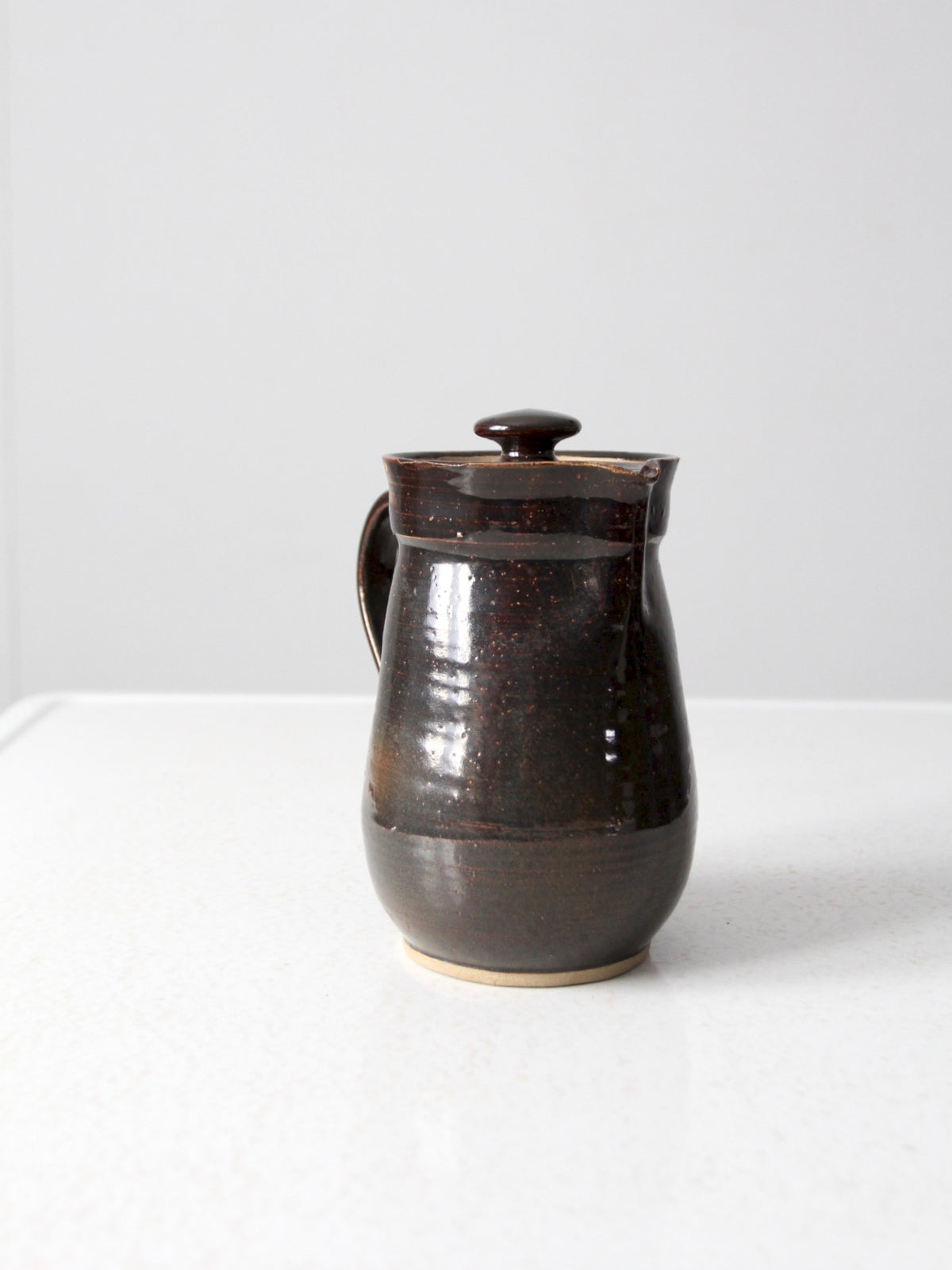 vintage 70s studio pottery pitcher