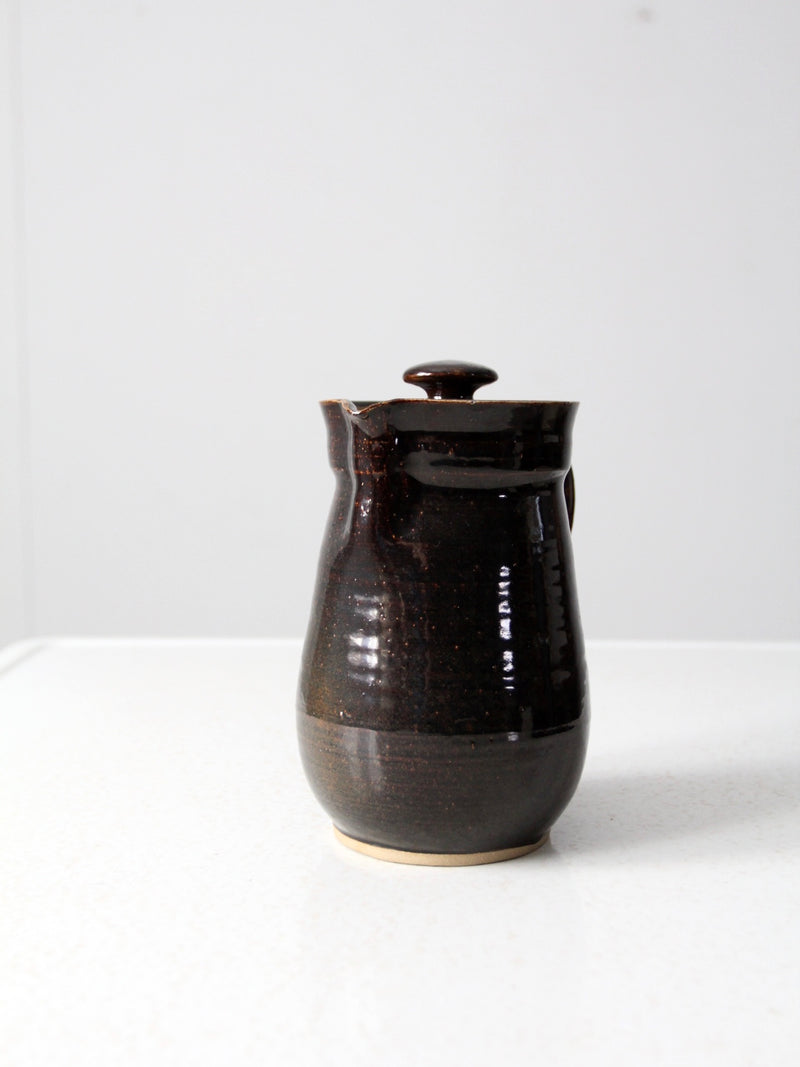 vintage 70s studio pottery pitcher