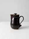 vintage 70s studio pottery pitcher