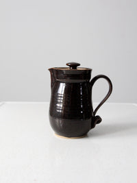 vintage 70s studio pottery pitcher