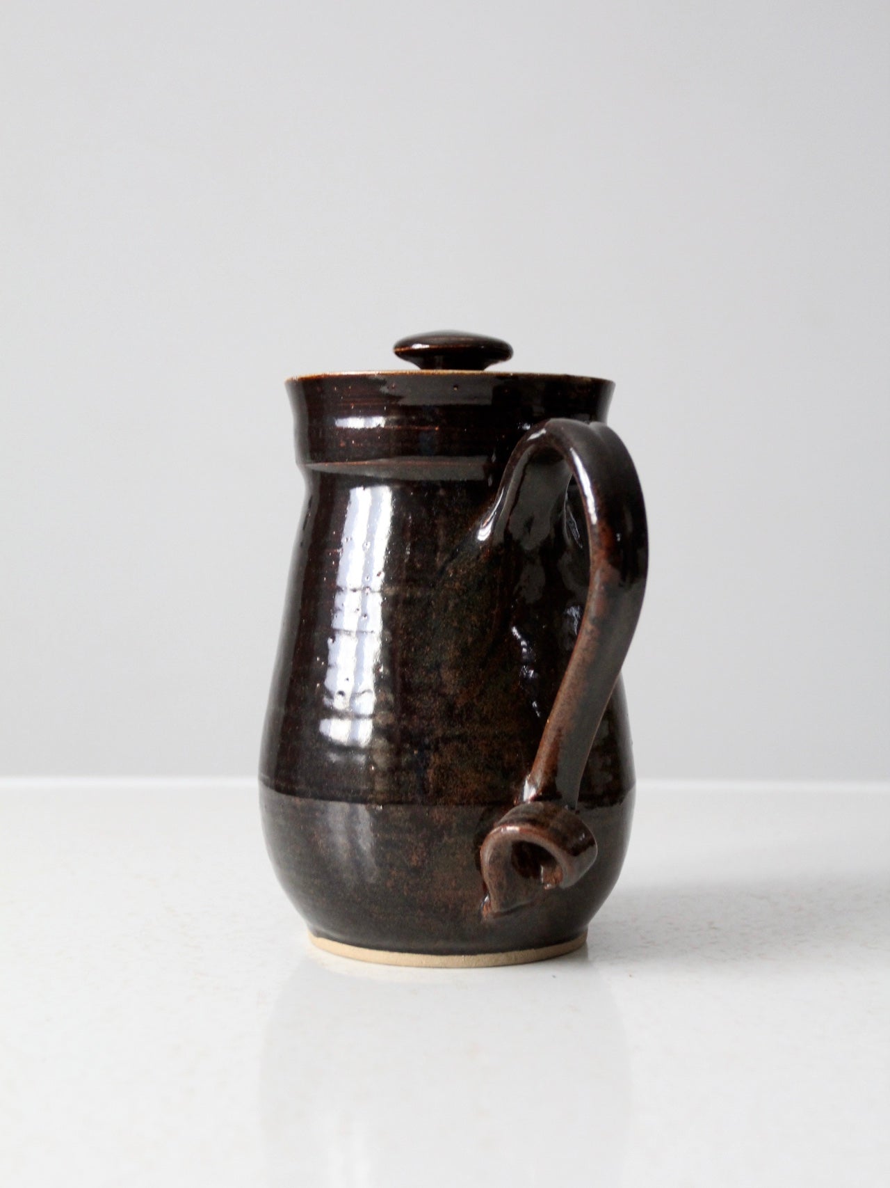 vintage 70s studio pottery pitcher