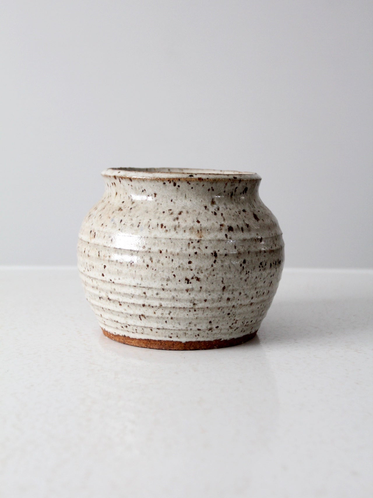 vintage studio pottery jar cachepot