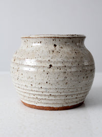 vintage studio pottery jar cachepot