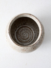 vintage studio pottery jar cachepot