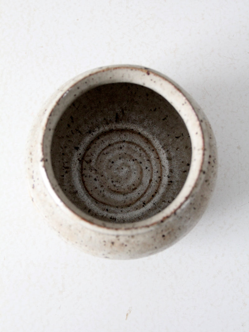vintage studio pottery jar cachepot