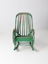 antique twig rocking chair