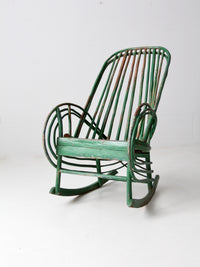 antique twig rocking chair