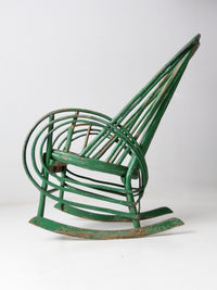 antique twig rocking chair